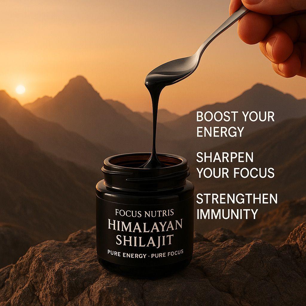 Pure Himalayan Shilajit Resin (15g) – Natural Energy, Strength & Focus Supplement